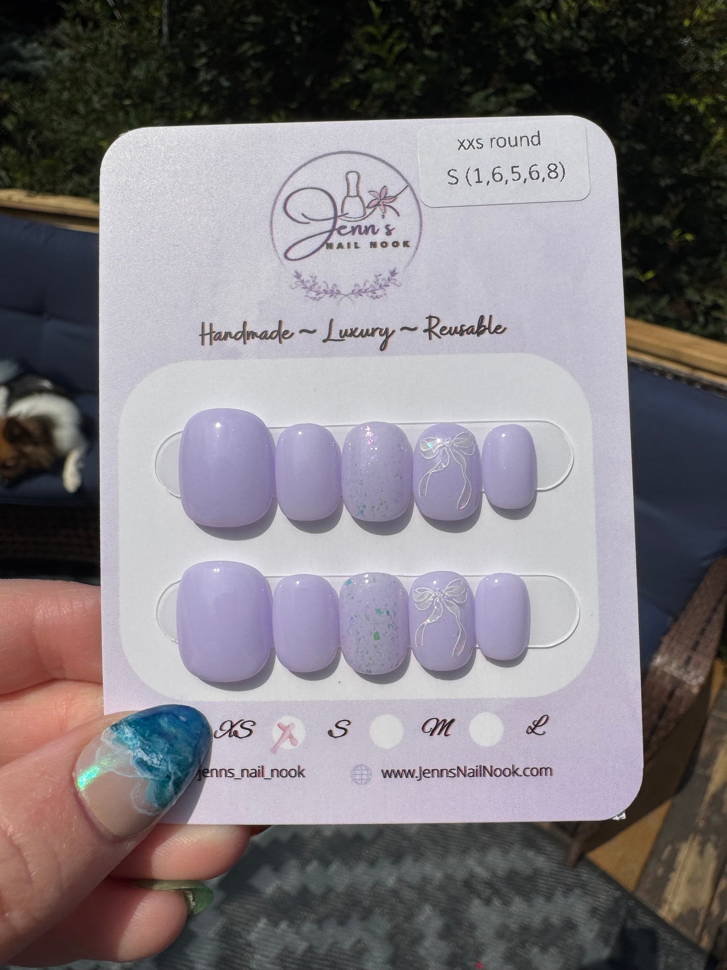 Lilac Whimsy - Pre-Designed Press-On Nail Set