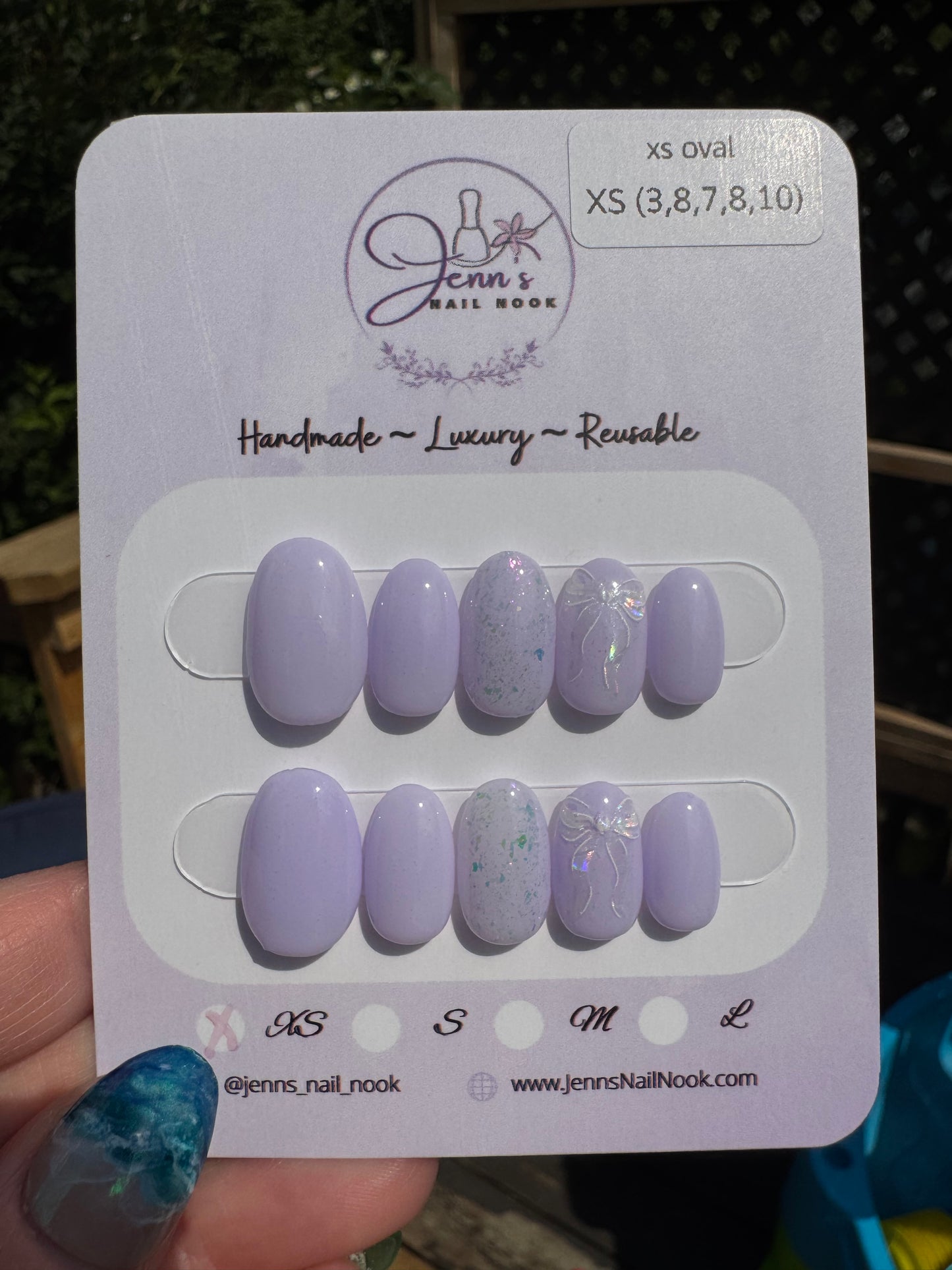 Lilac Whimsy - Pre-Designed Press-On Nail Set